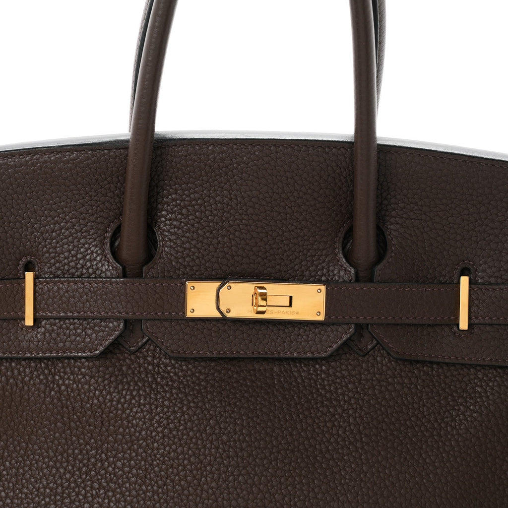 Taurillon Clemence Birkin 35 Cafe