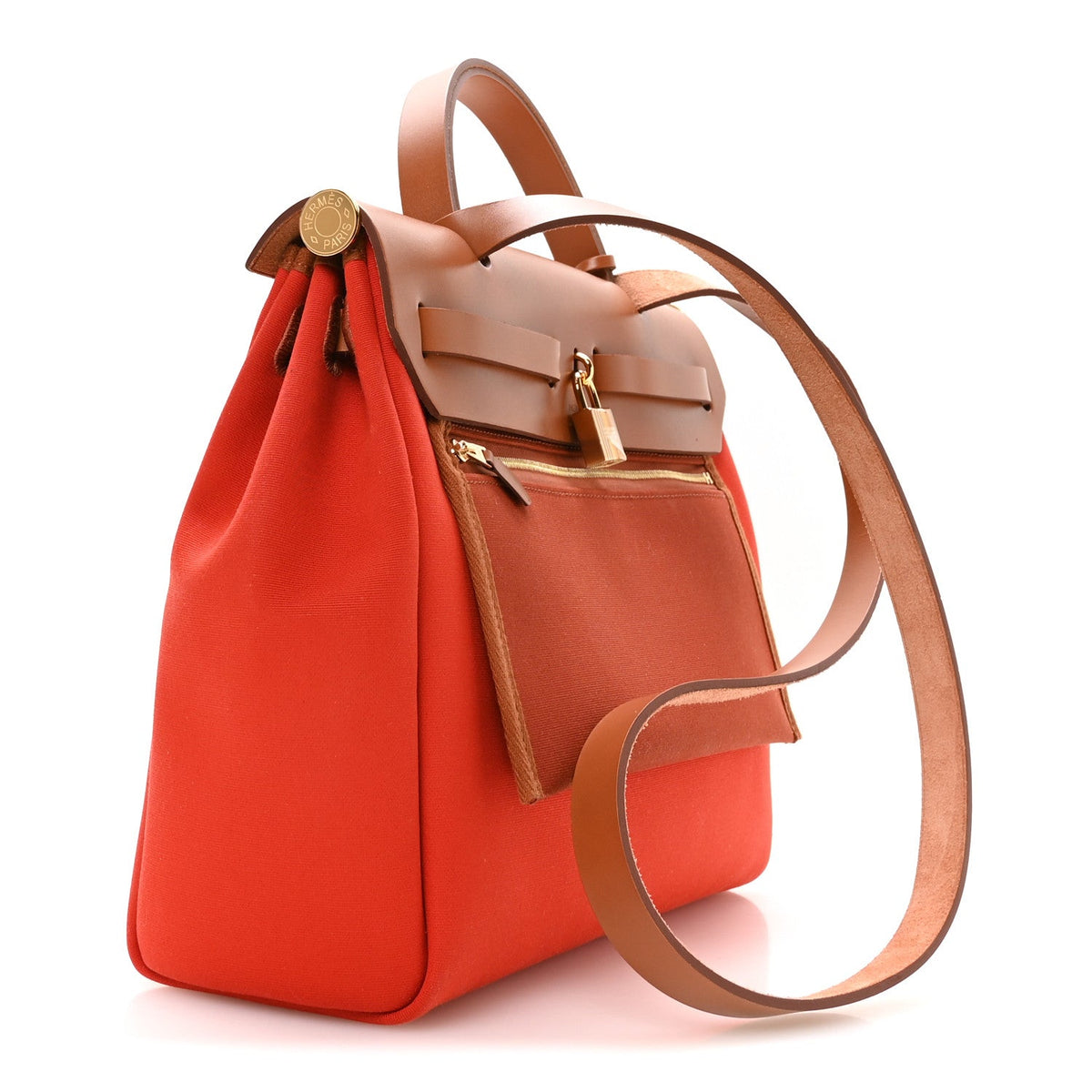 Vache Hunter Toile Herbag Zip Retourne 31 PM Orange Mecano Fauve