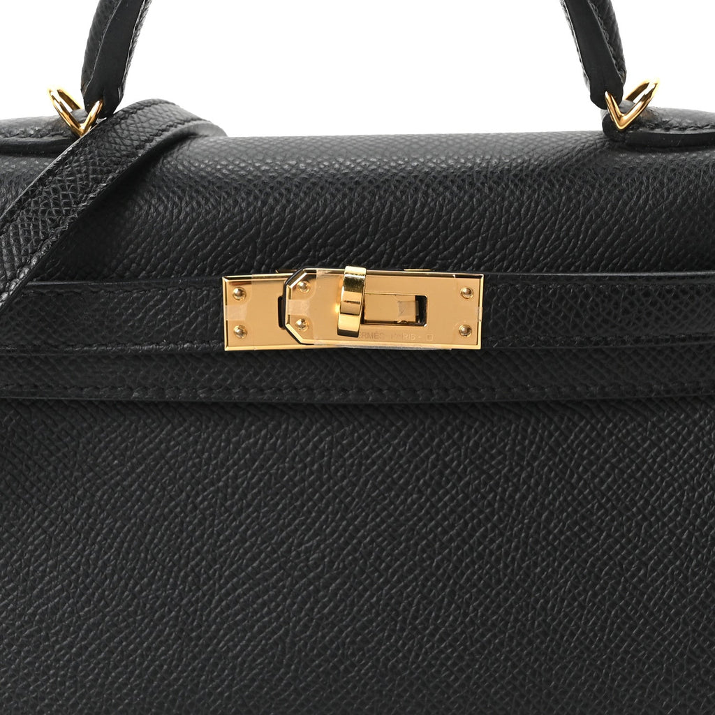 Epsom Mini Kelly Sellier 20 Black