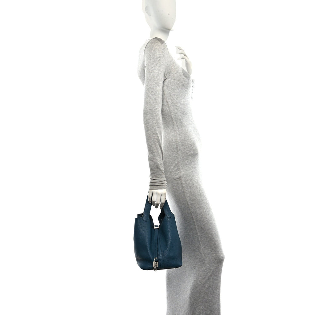 Taurillon Clemence Picotin Lock 22 MM Caban Colvert