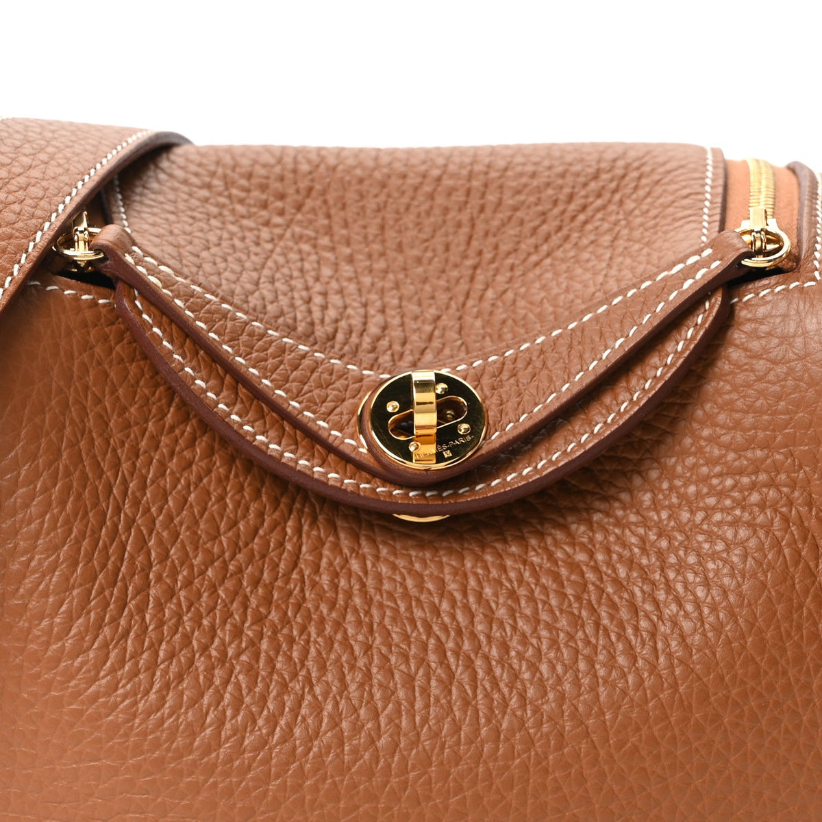 Taurillon Clemence Mini Lindy 20 Gold
