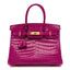 Shiny Niloticus Crocodile Birkin 30 Rose Scheherazade