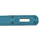 Taurillon Clemence Birkin 30 Turquoise