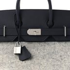 Togo Todoo Feutre HAC Birkin 50 Gris Clair Bleu Nuit
