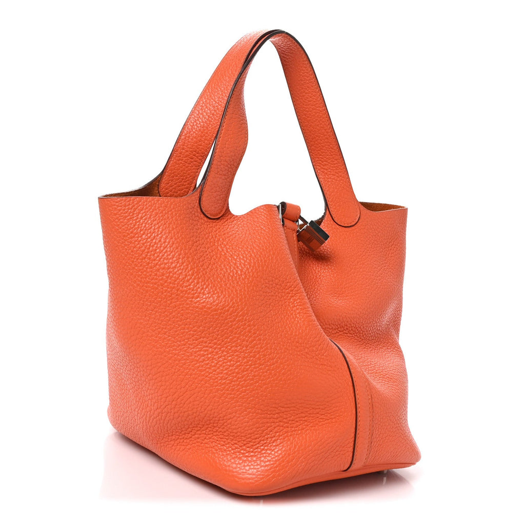 Taurillon Clemence Picotin Lock 22 MM Orange