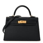 Epsom Mini Kelly Sellier 20 Black