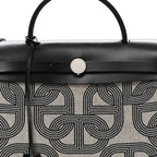 Vache Hunter Toile Chaine D'Ancre Herbag Zip Retourne 31   PM Ecru Black