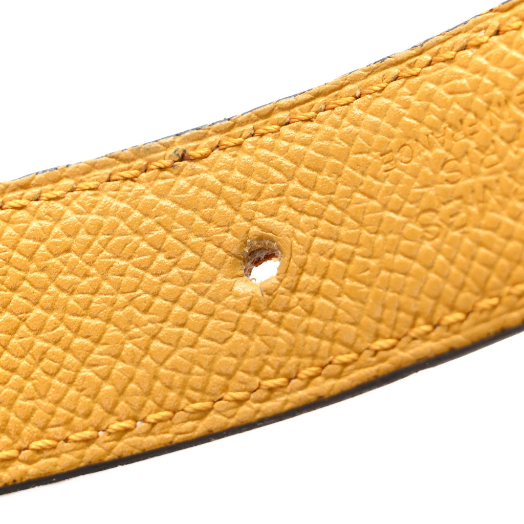 Swift Epsom 24mm Mini Constance Belt 80 Gold Jaune Ambre