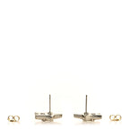 Crystal Star CC Stud Earrings Silver