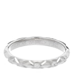 Platinum Diamond Small Matelasse Ring 48 4.5