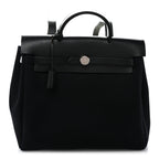 Toile Vache Calfskin Herbag 30 PM Backpack Black