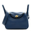 Taurillon Clemence Mini Lindy 20 Deep Bleu