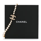 Pearl CC 100th Anniversary Necklace Light Gold