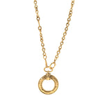 Loupe Magnifying Glass Necklace Gold