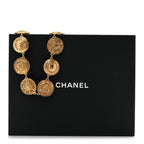 Metal CC Medallion Necklace Gold