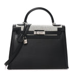 Berline Toile Swift Kelly Sellier 32 Black Ecru