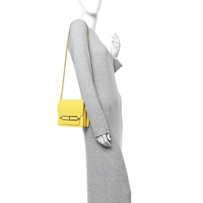 Ostrich Mini Sac Roulis Jaune Citron Main Image
