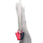 Taurillon Clemence Casaque Picotin Lock 18 PM Rose Extreme Bleu Nuit