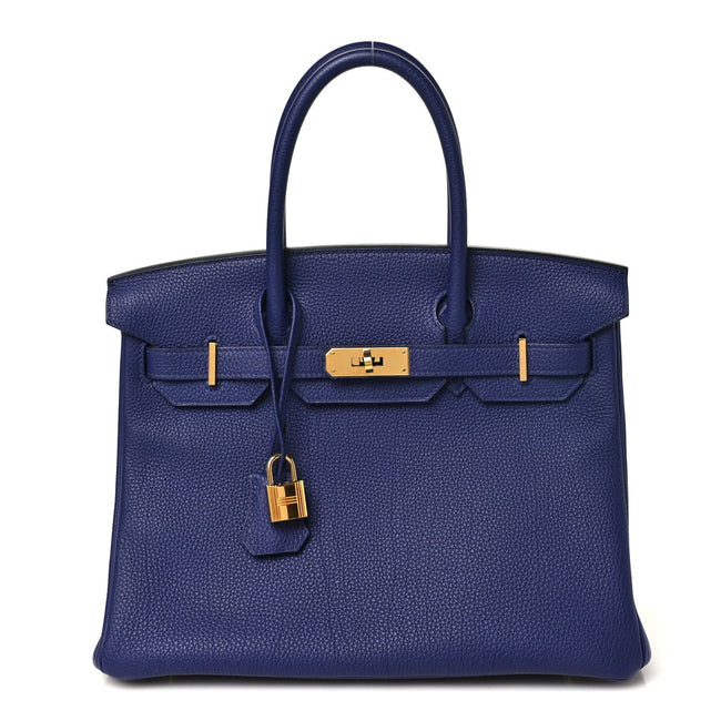 Togo Birkin 30 Bleu Encre Hover Image