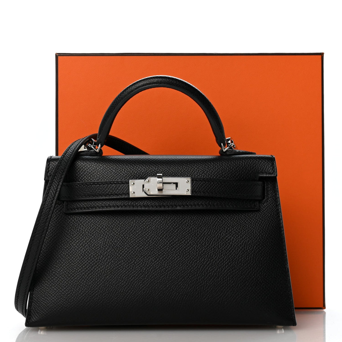 Epsom Mini Kelly Sellier 20 Black