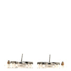 Pearl Crystal CC Drop Earrings Silver