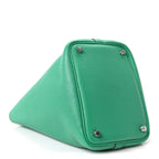 Taurillon Clemence Swift Eclat Picotin Lock 18 MM Menthe Vert Bosphore