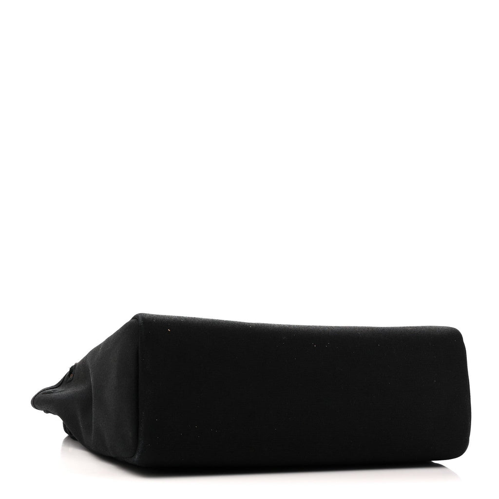 Toile Vache Calfskin Herbag 30 PM Black Natural