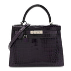 Shiny Niloticus Crocodile Kelly Sellier 28 Amethyst