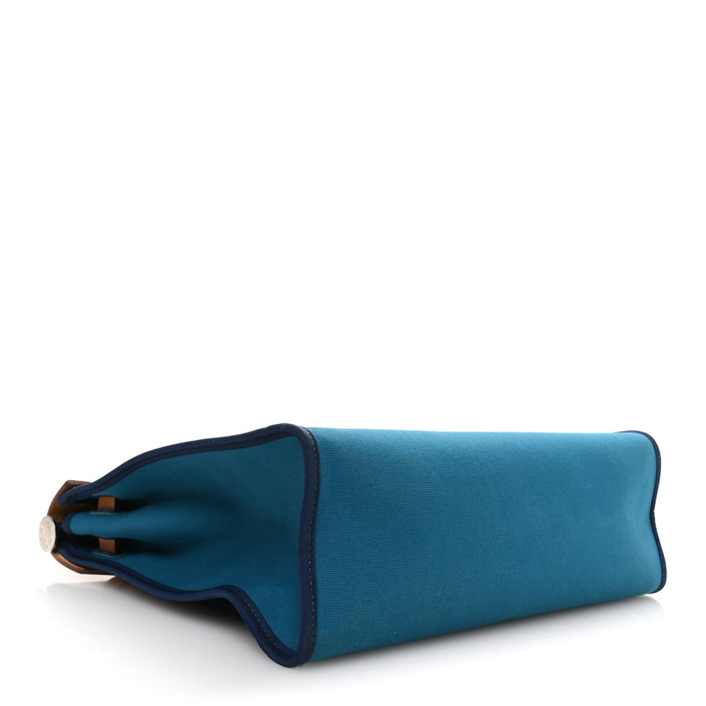 Toile Officier Vache Hunter Herbag Zip PM 31 Bleu Izmir Fauve