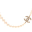 Pearl CC 100th Anniversary Necklace Light Gold