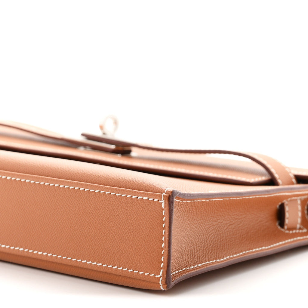 Madame Calfskin Kelly Elan Gold