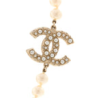 Pearl CC 100th Anniversary Necklace Light Gold