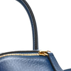 Taurillon Clemence Mini Lindy 20 Deep Bleu