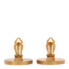 CC Clip On Earrings Red Gold