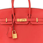 Togo Birkin 25 Rouge Pivoine