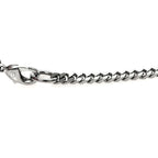 Crystal Strass CC Pendant Necklace Silver
