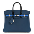 Epsom Tri-Color Birkin 25 Deep Bleu Bleu Hydra Black