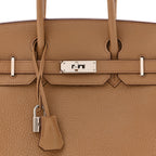 Taurillon Clemence Birkin 30 Biscuit