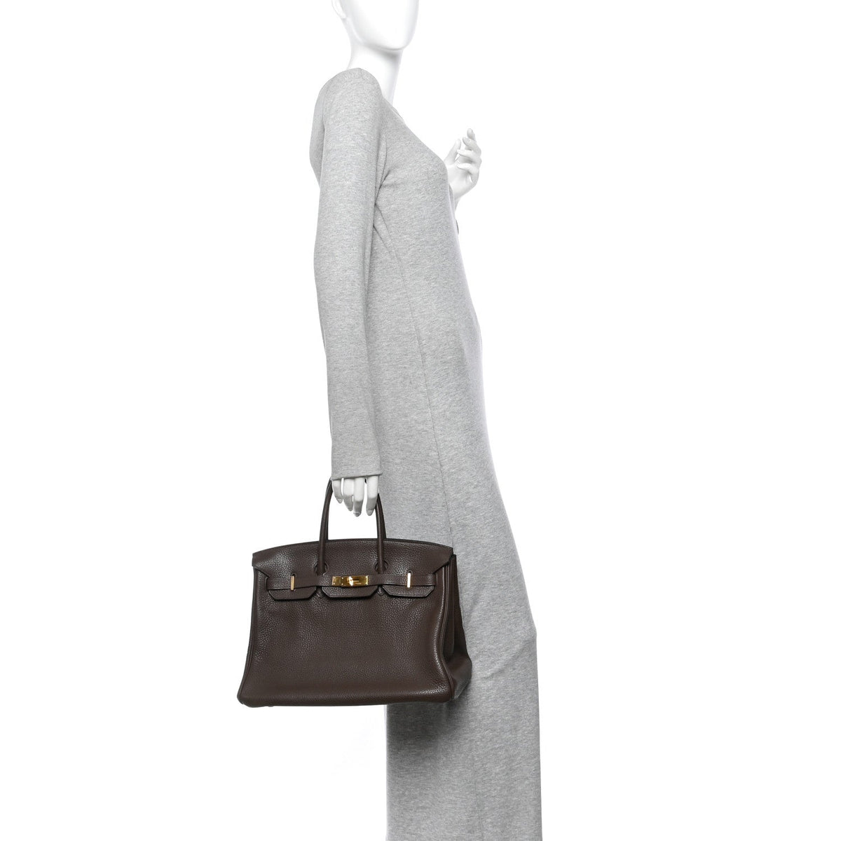 Taurillon Clemence Birkin 35 Cafe