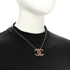 Resin Along The Nile CC Pendant Necklace Gold Purple