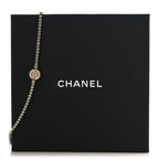 Crystal CC Chain Short Necklace Gold
