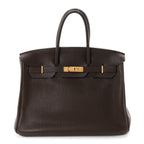 Taurillon Clemence Birkin 35 Cafe