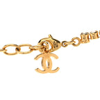 Metal Crystal CC Marquise Choker Gold