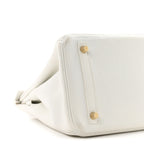 Taurillon Clemence Birkin 30 White