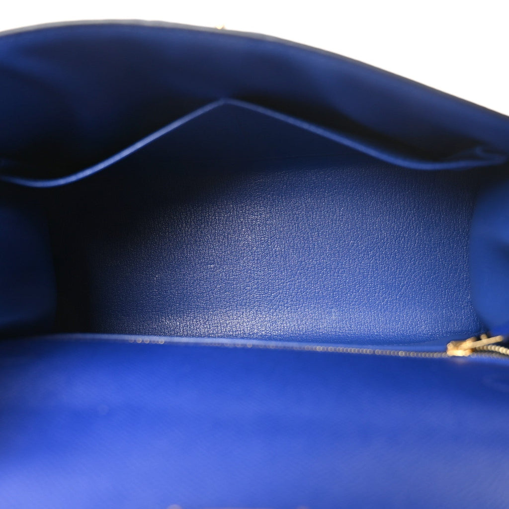 Epsom Kelly Sellier 28 Bleu Electrique