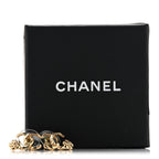 Metal Camellia CC Earrings Gold