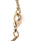 Pearl Crystal CC No 5 Heart Star Pendant Necklace Gold