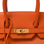 Epsom Birkin 35 Orange