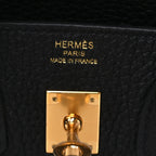 Togo Birkin 25 Black Black