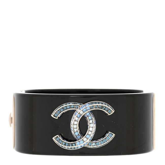 Resin Crystal CC Cuff Black Hover Image